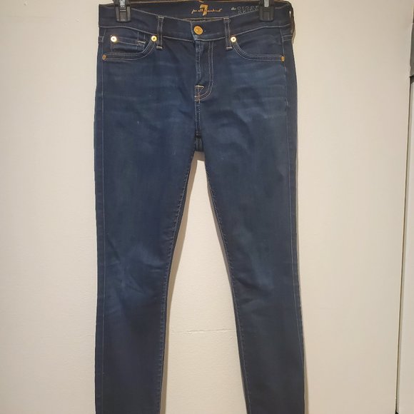 Seven for All Mankind- The Cropped Skinny-Size 25 - Picture 1 of 8
